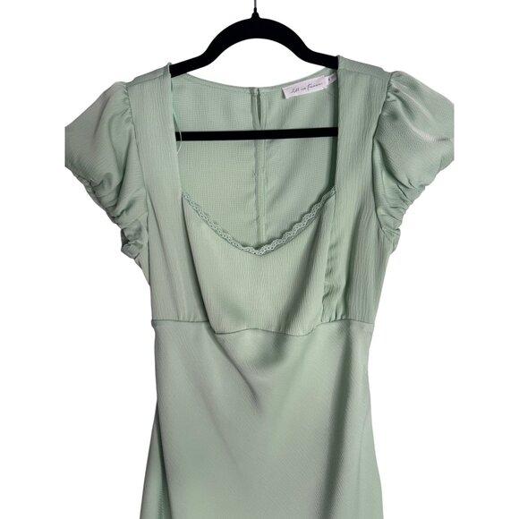 2/$30 NWT All In Favor Small Mint Green Mini Dress Polyester & Elastane - Picture 6 of 16